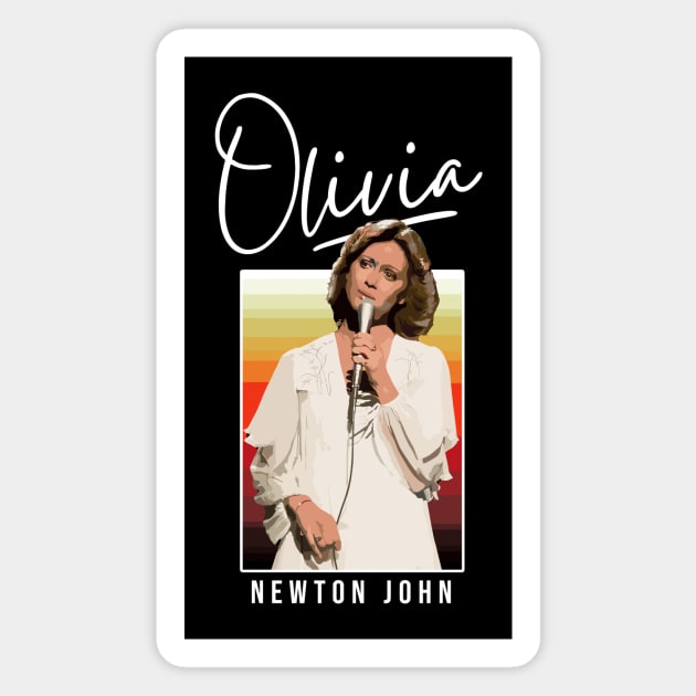 Olivia Sing // Retro VIntage Magnet by clownescape